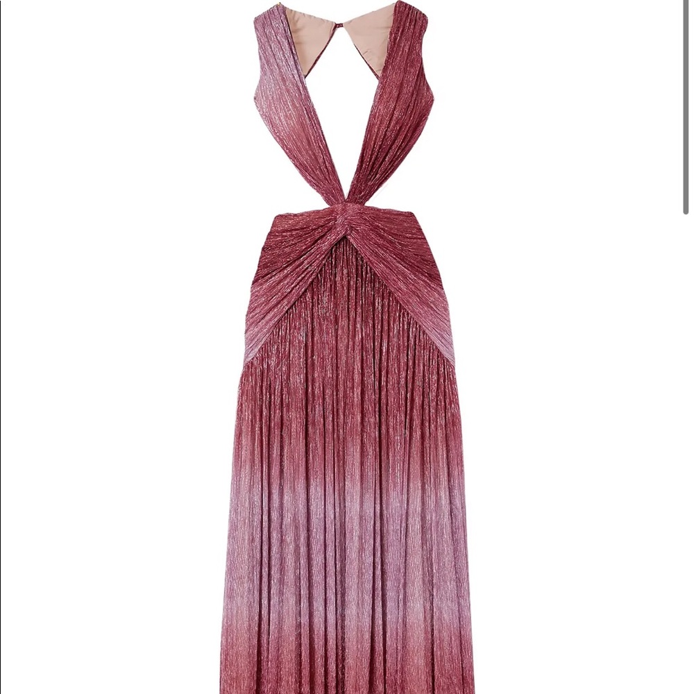 ISO PatBo Lurex Pink Ombré Metallic Dress